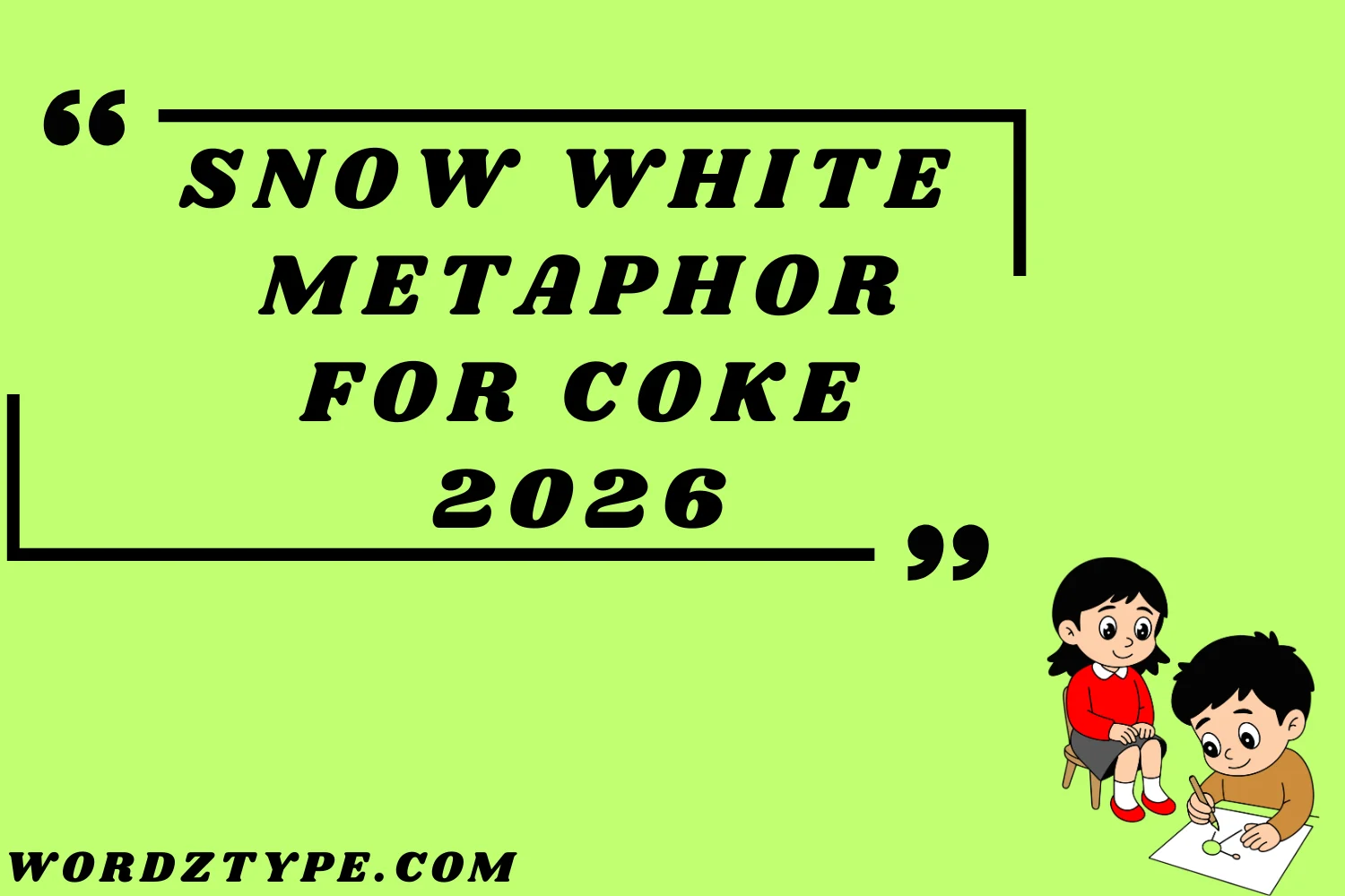 Snow White Metaphor for Coke