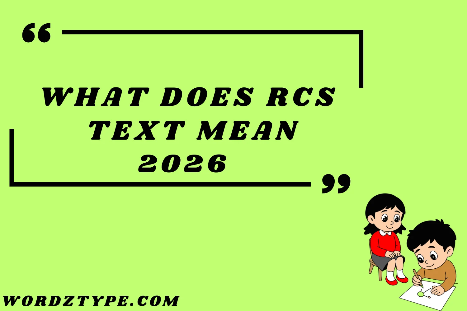 What Does RCS Text Mean