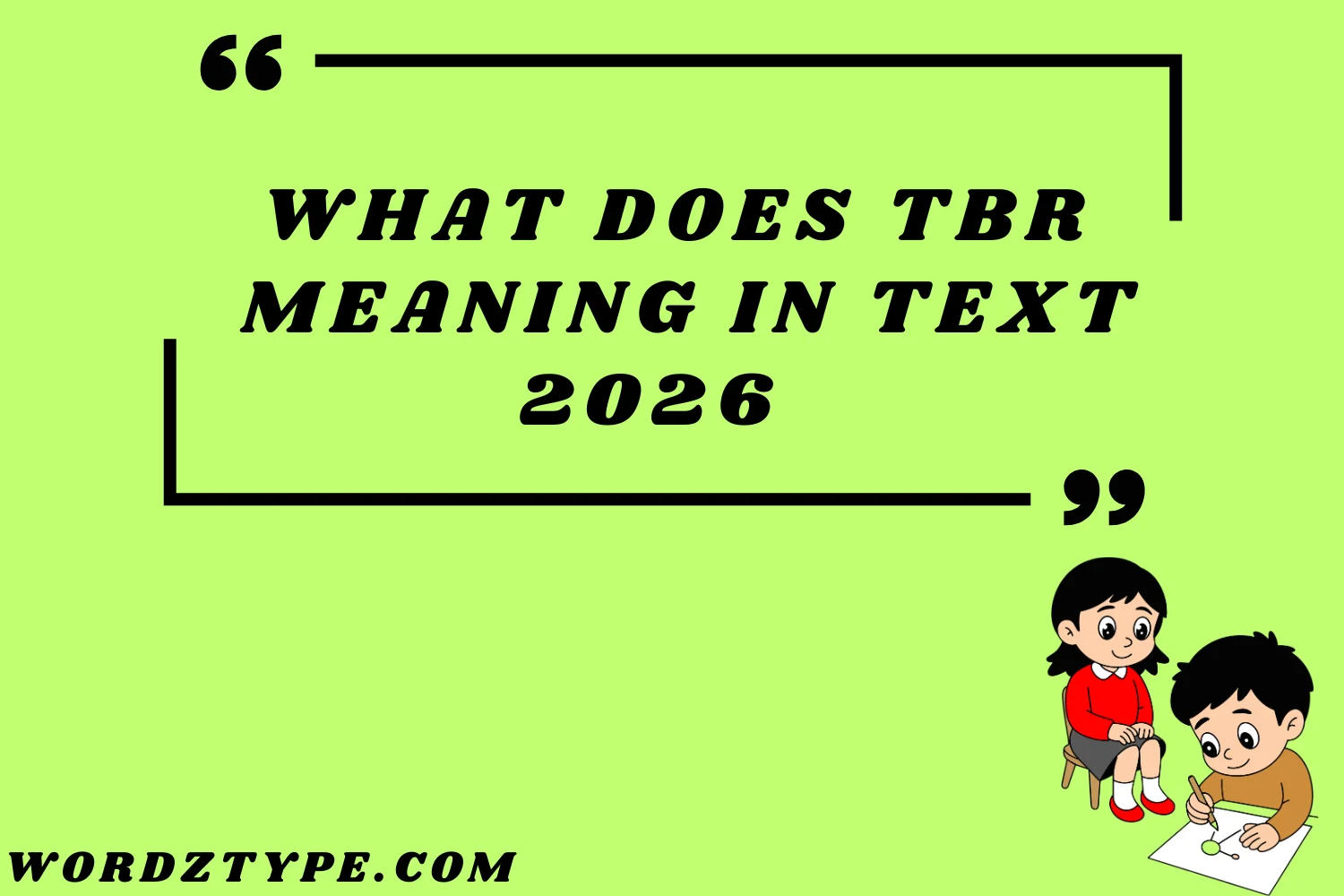 TBR Meaning in Text