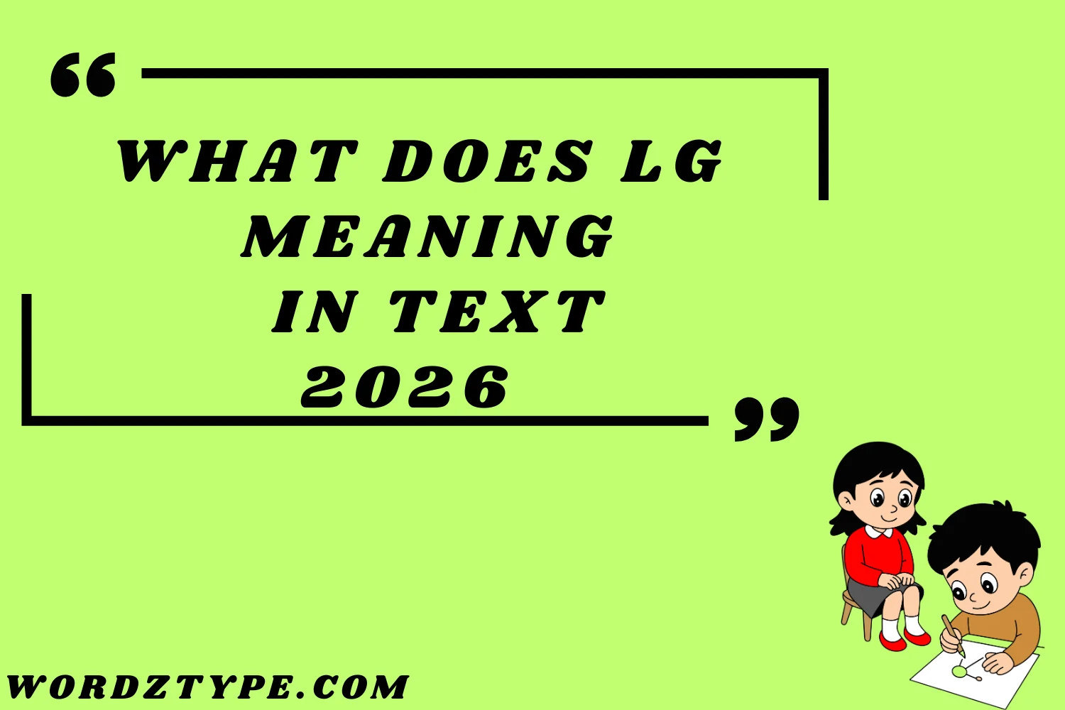 What Does lg meaning in text