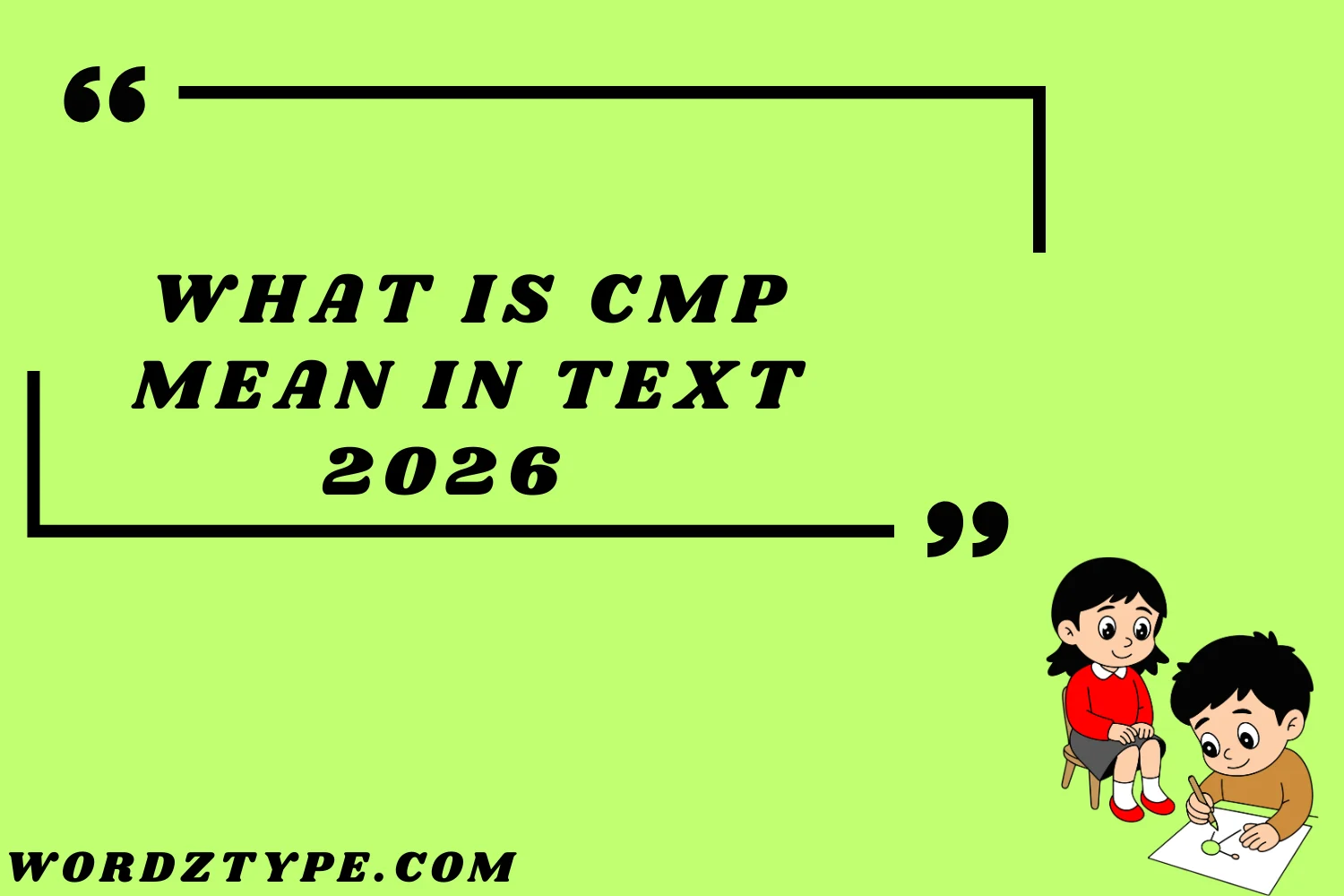 what is cmp mean in text