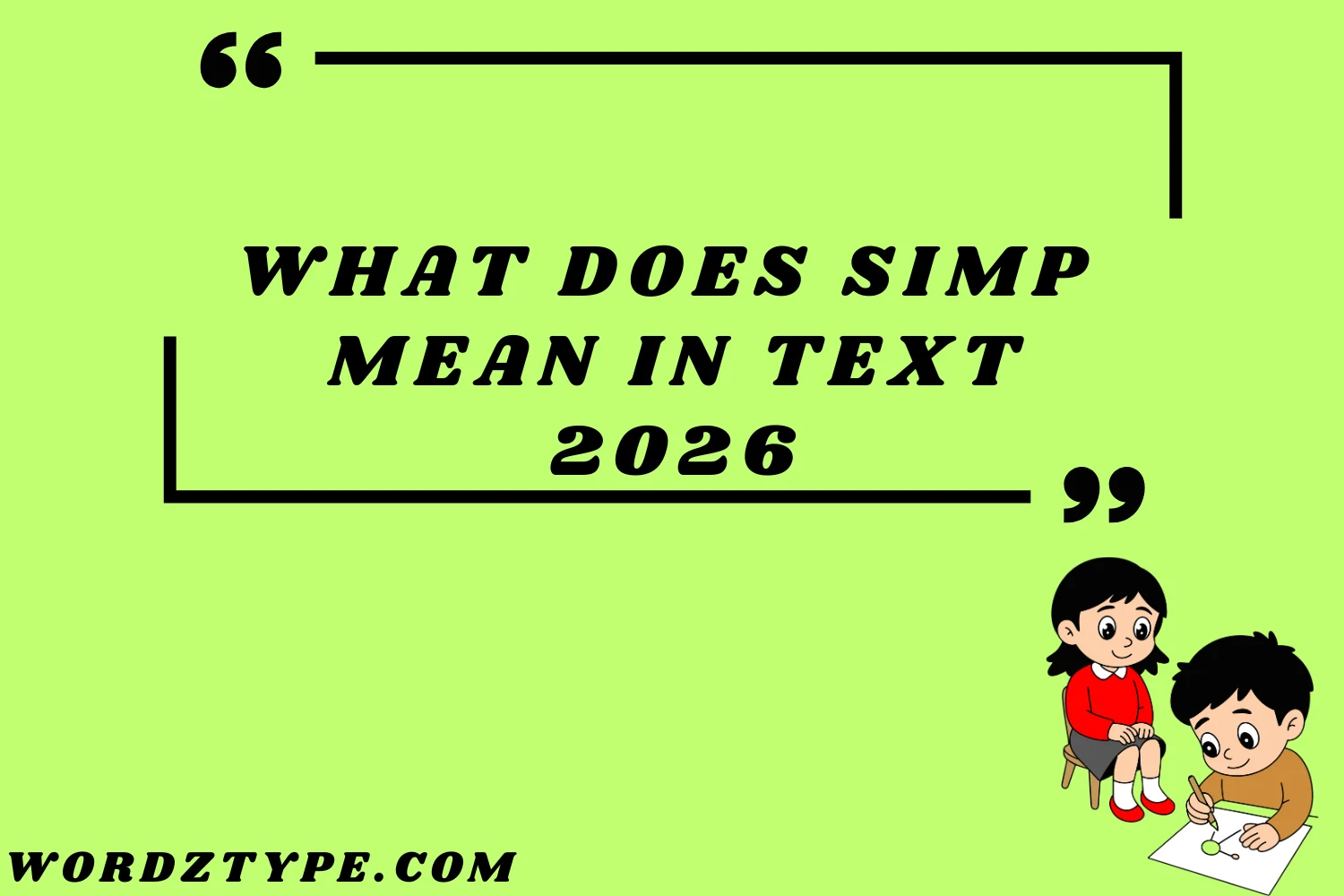 What Does Simp Mean in text