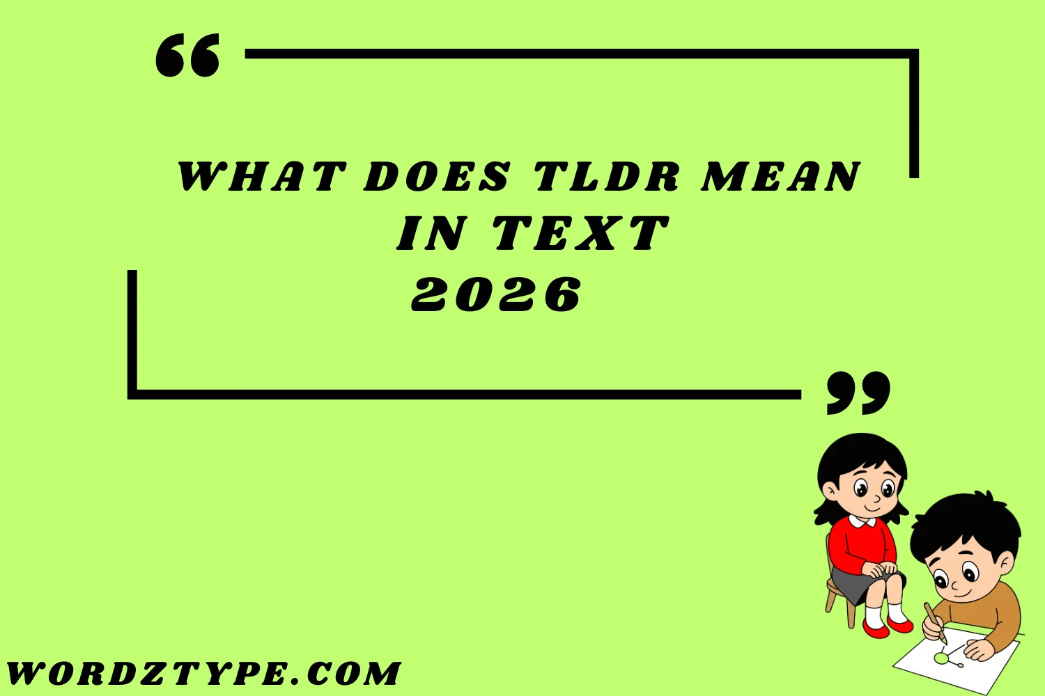 What Does TLDR Mean in text